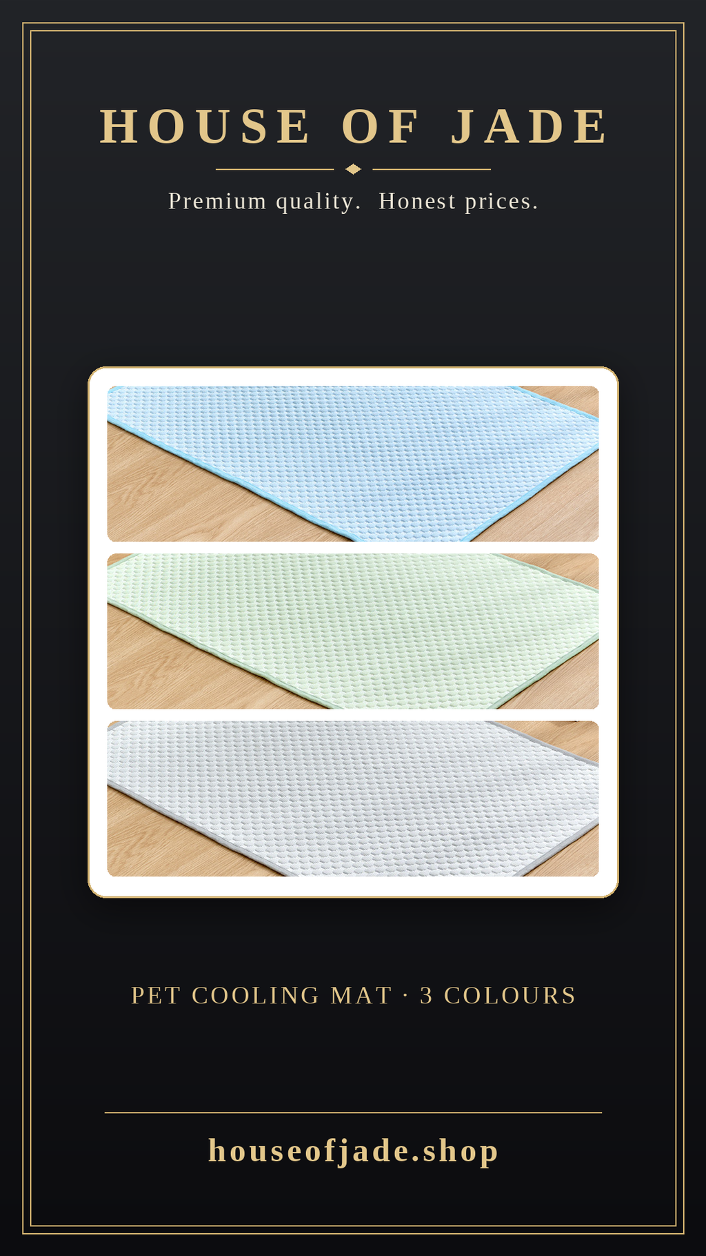 House of Jade™ Silk Cooling Mat For Pets