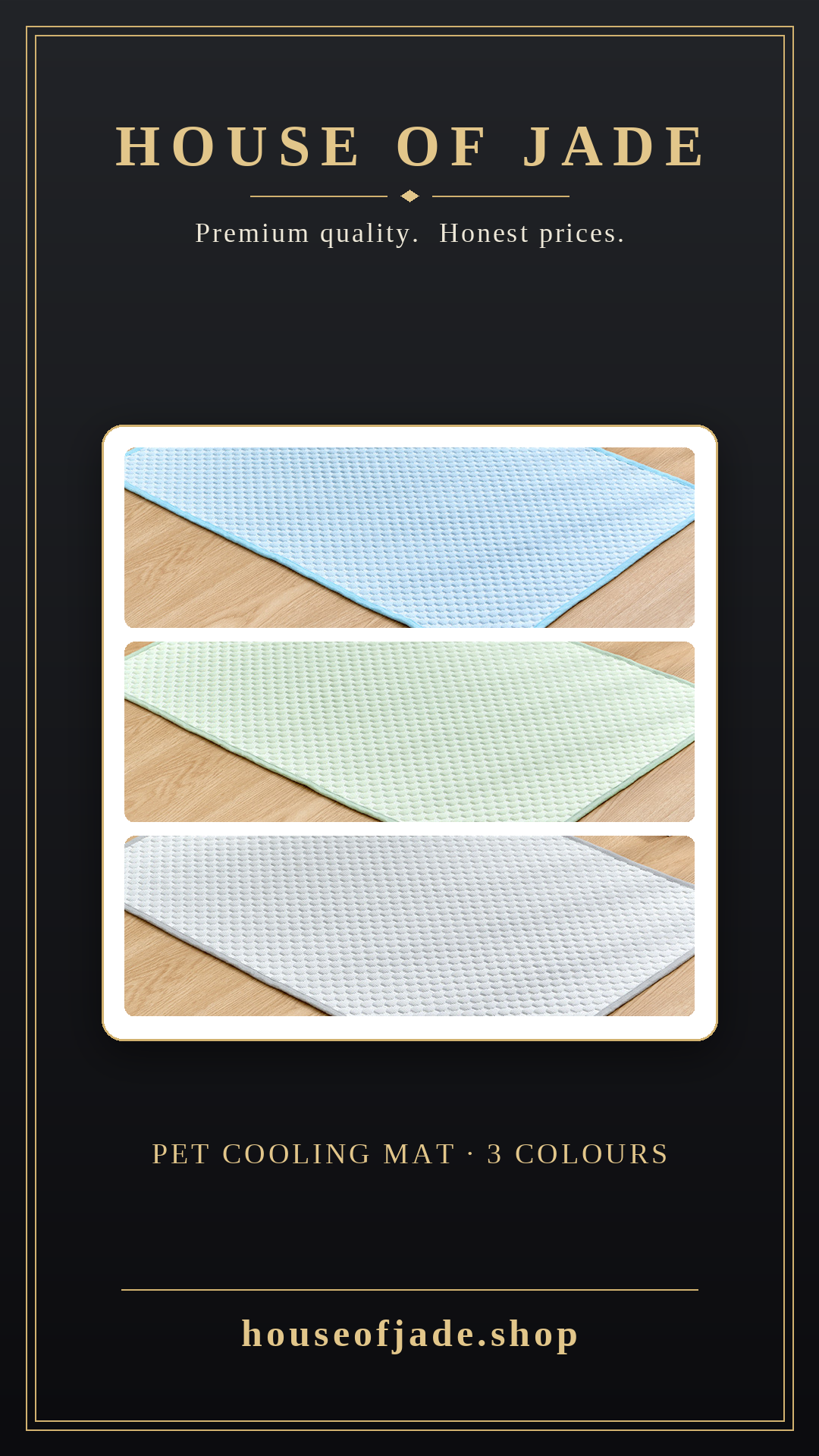 House of Jade™ Silk Cooling Mat For Pets