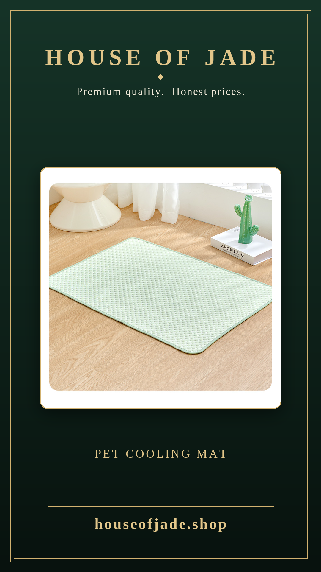 House of Jade™ Silk Cooling Mat For Pets