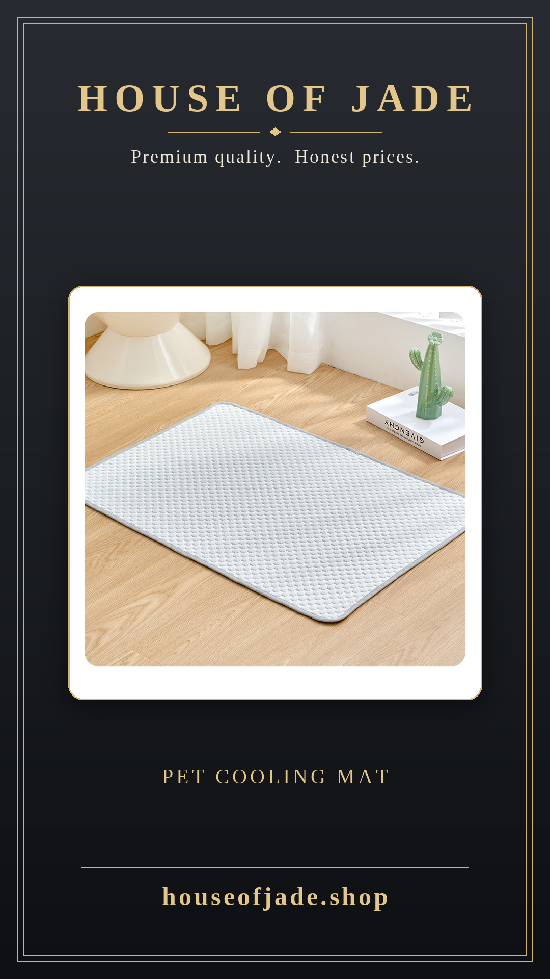 House of Jade™ Silk Cooling Mat For Pets