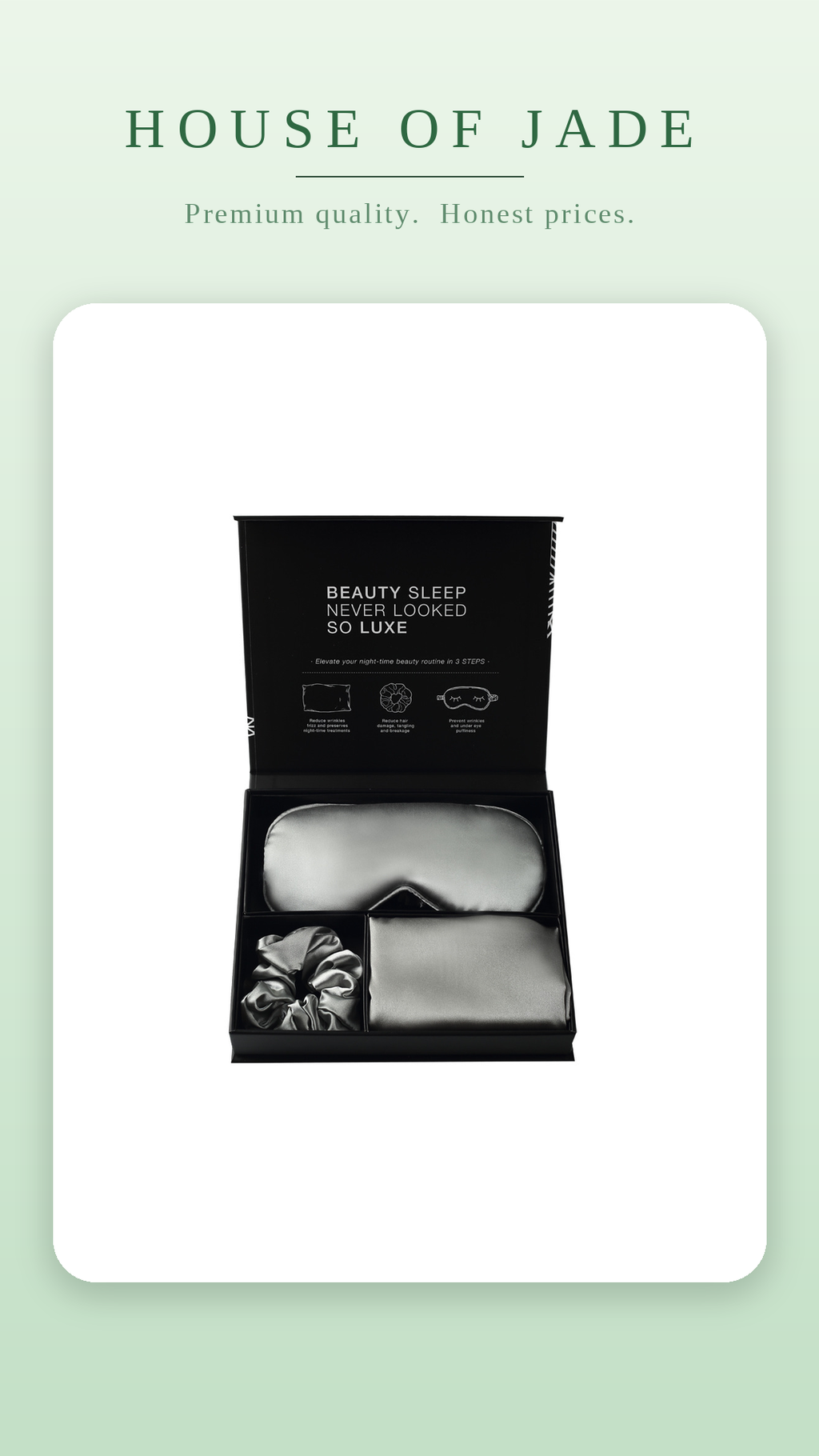 House of Jade Satin Sleep Gift Set