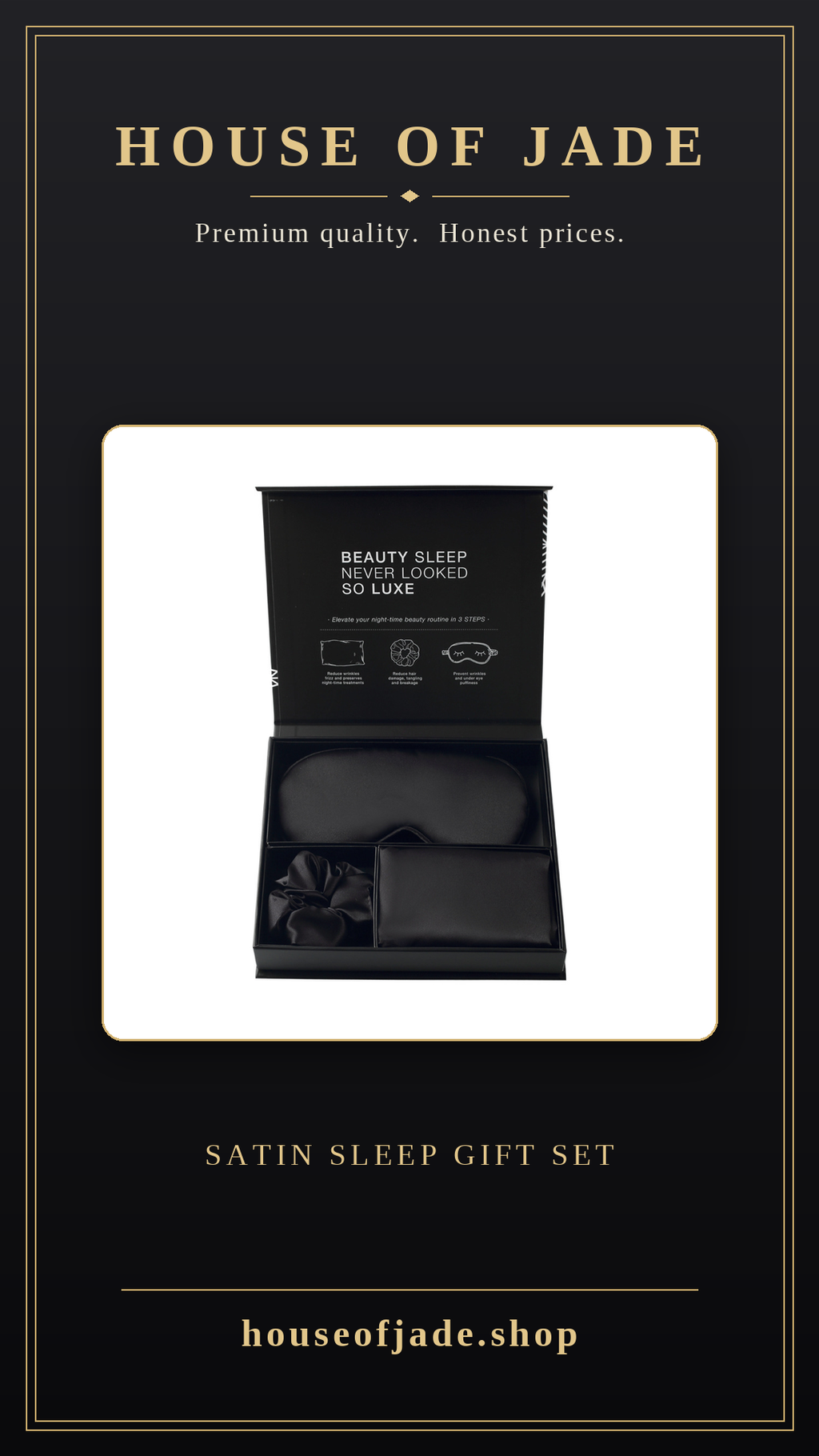 House of Jade™ Satin Sleep Gift Set
