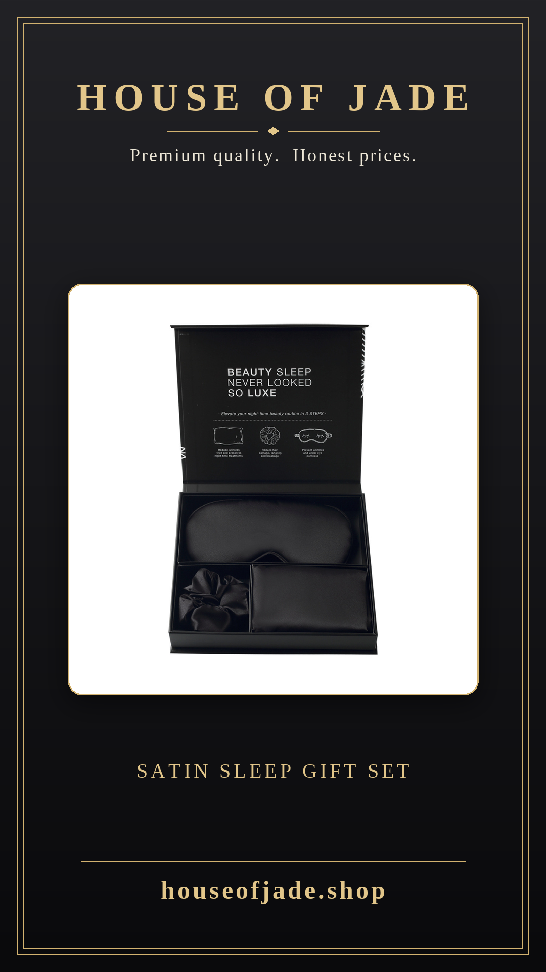 House of Jade™ Satin Sleep Gift Set