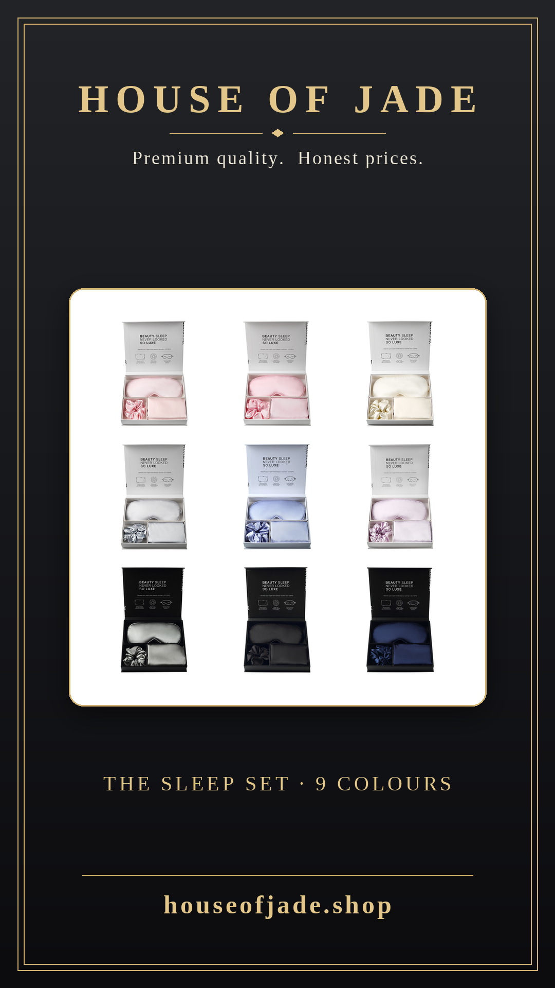 House of Jade™ Satin Sleep Gift Set