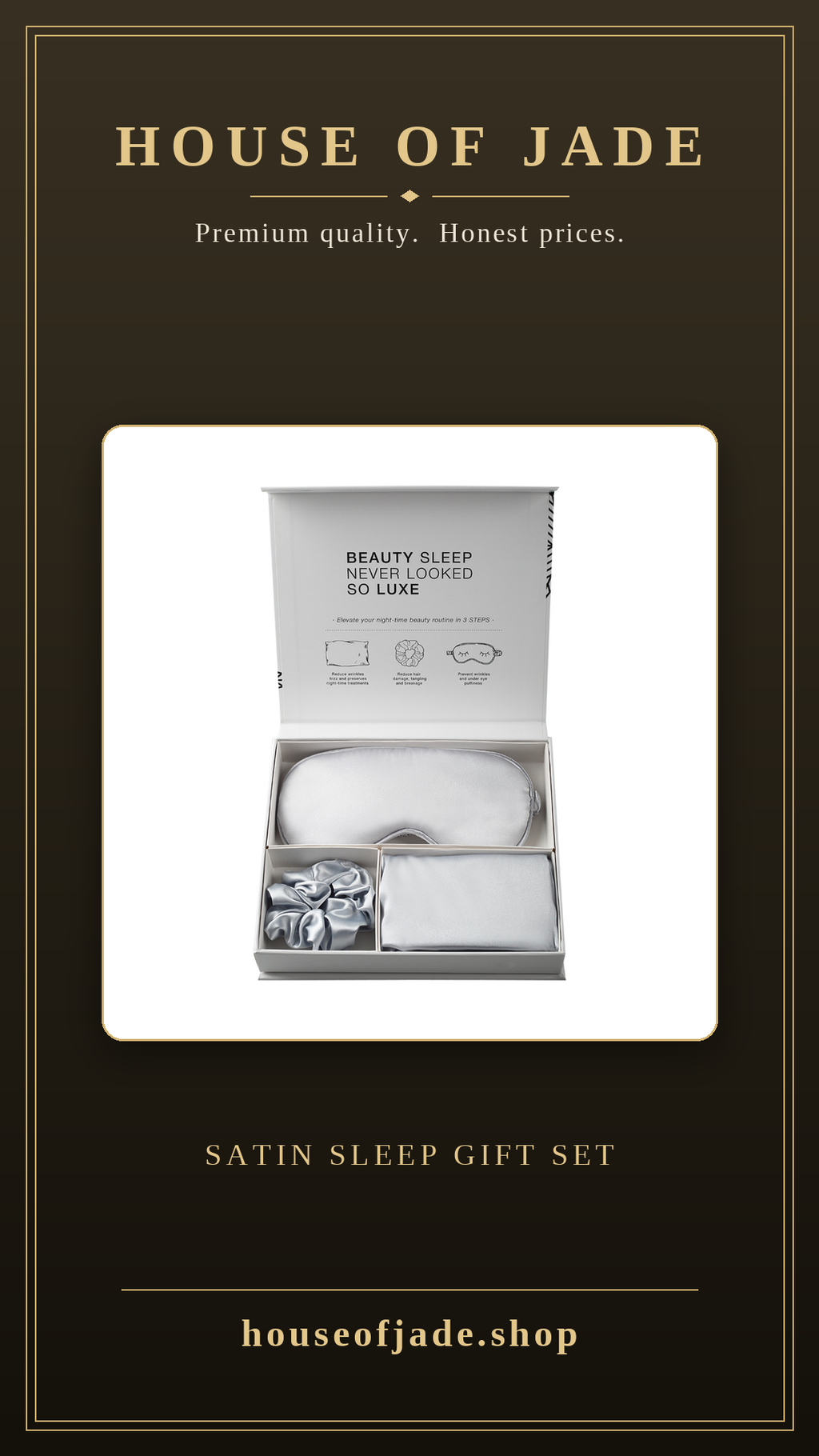 House of Jade™ Satin Sleep Gift Set