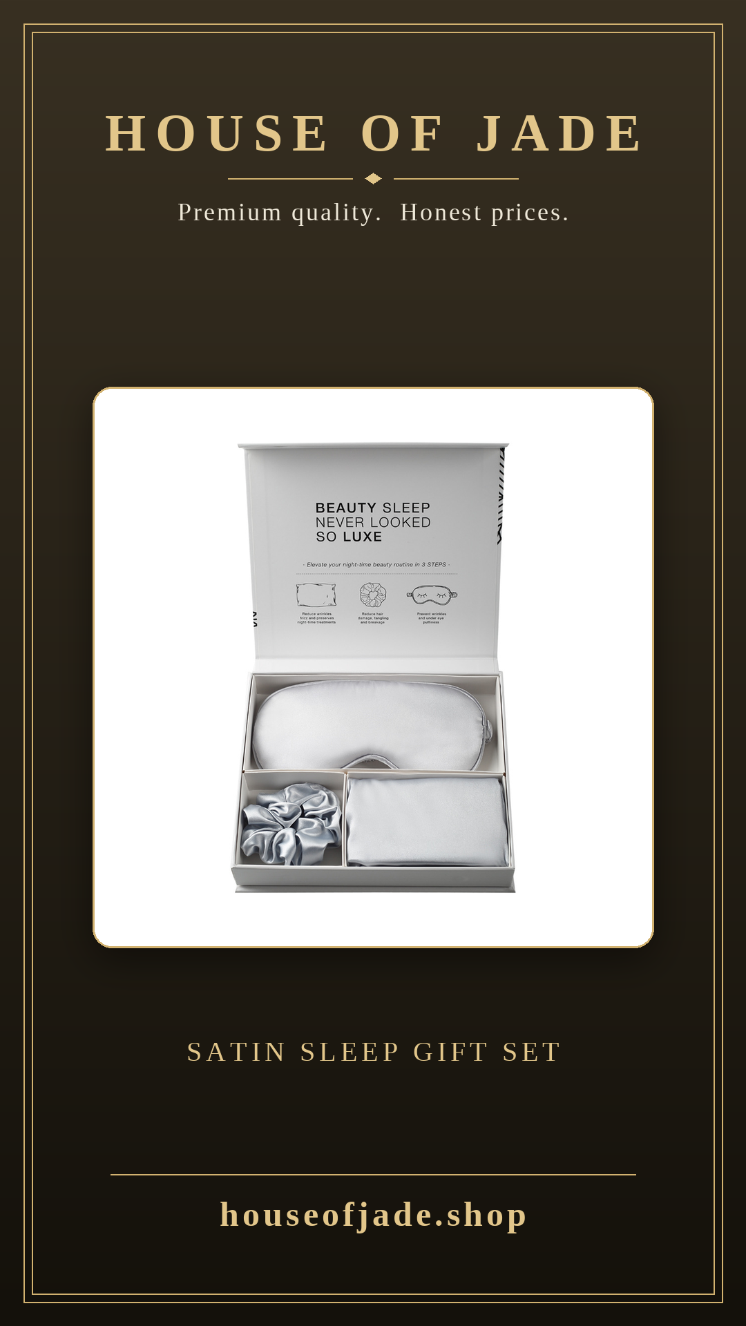House of Jade™ Satin Sleep Gift Set