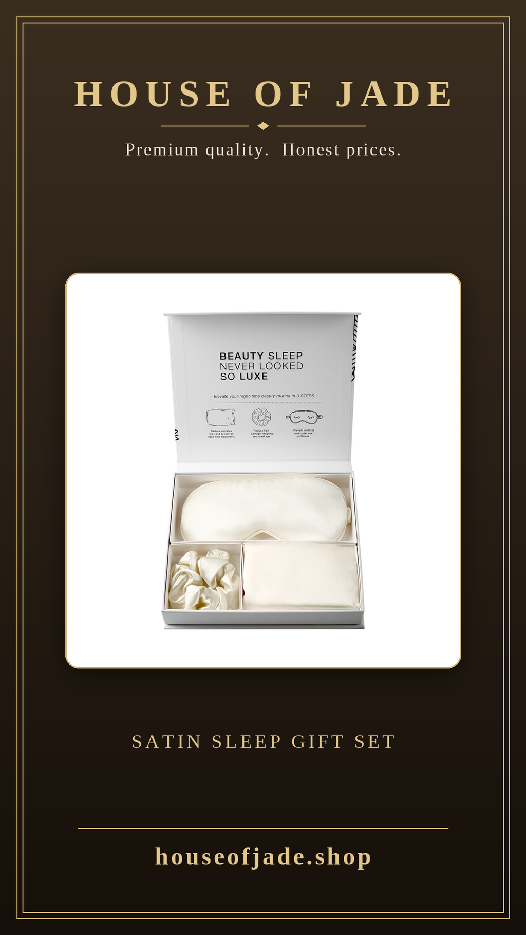 House of Jade™ Satin Sleep Gift Set