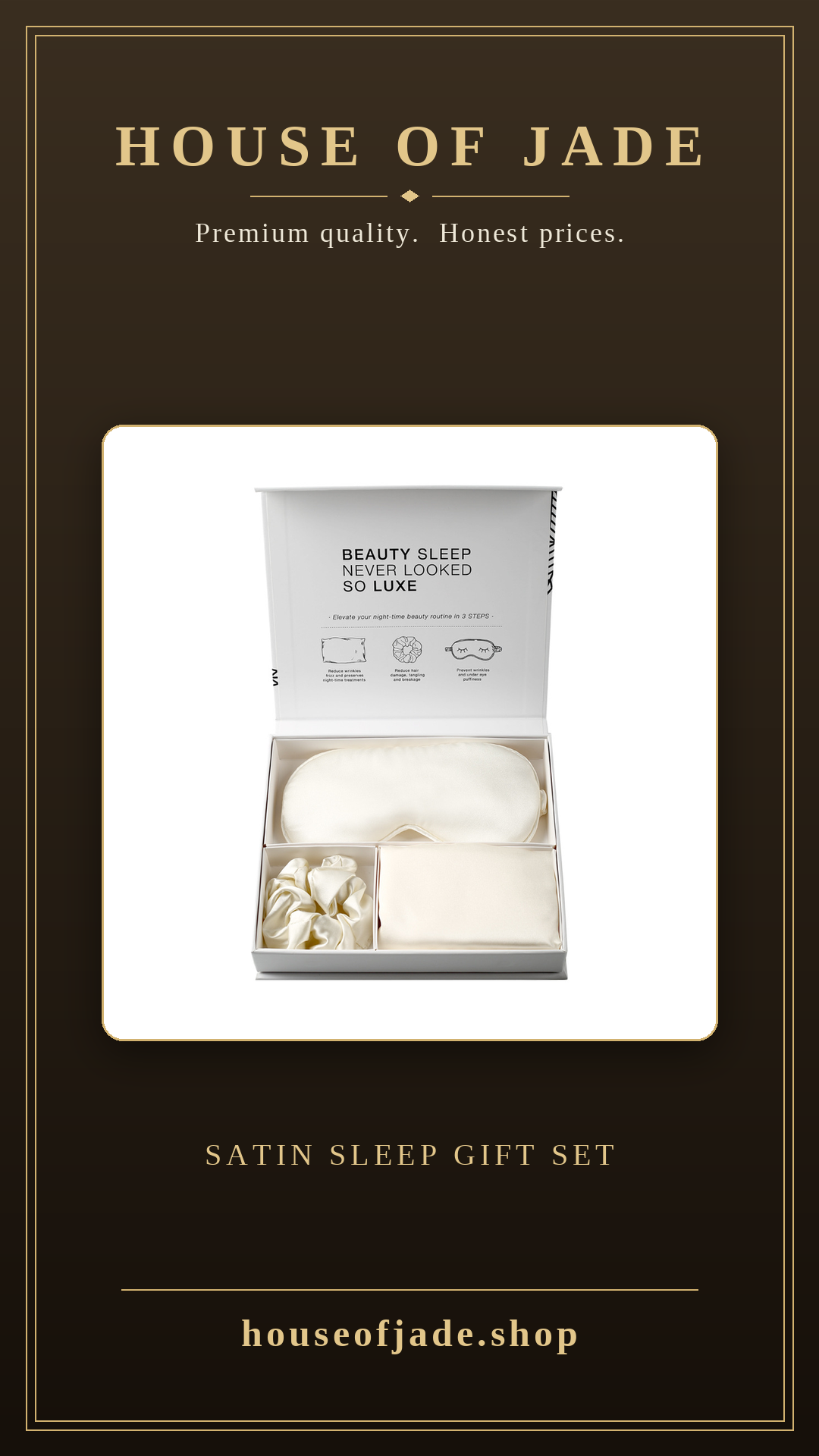 House of Jade™ Satin Sleep Gift Set
