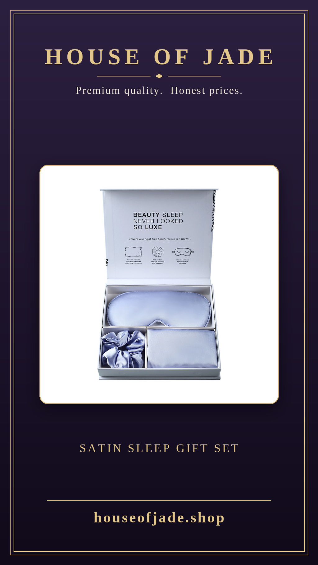 House of Jade™ Satin Sleep Gift Set