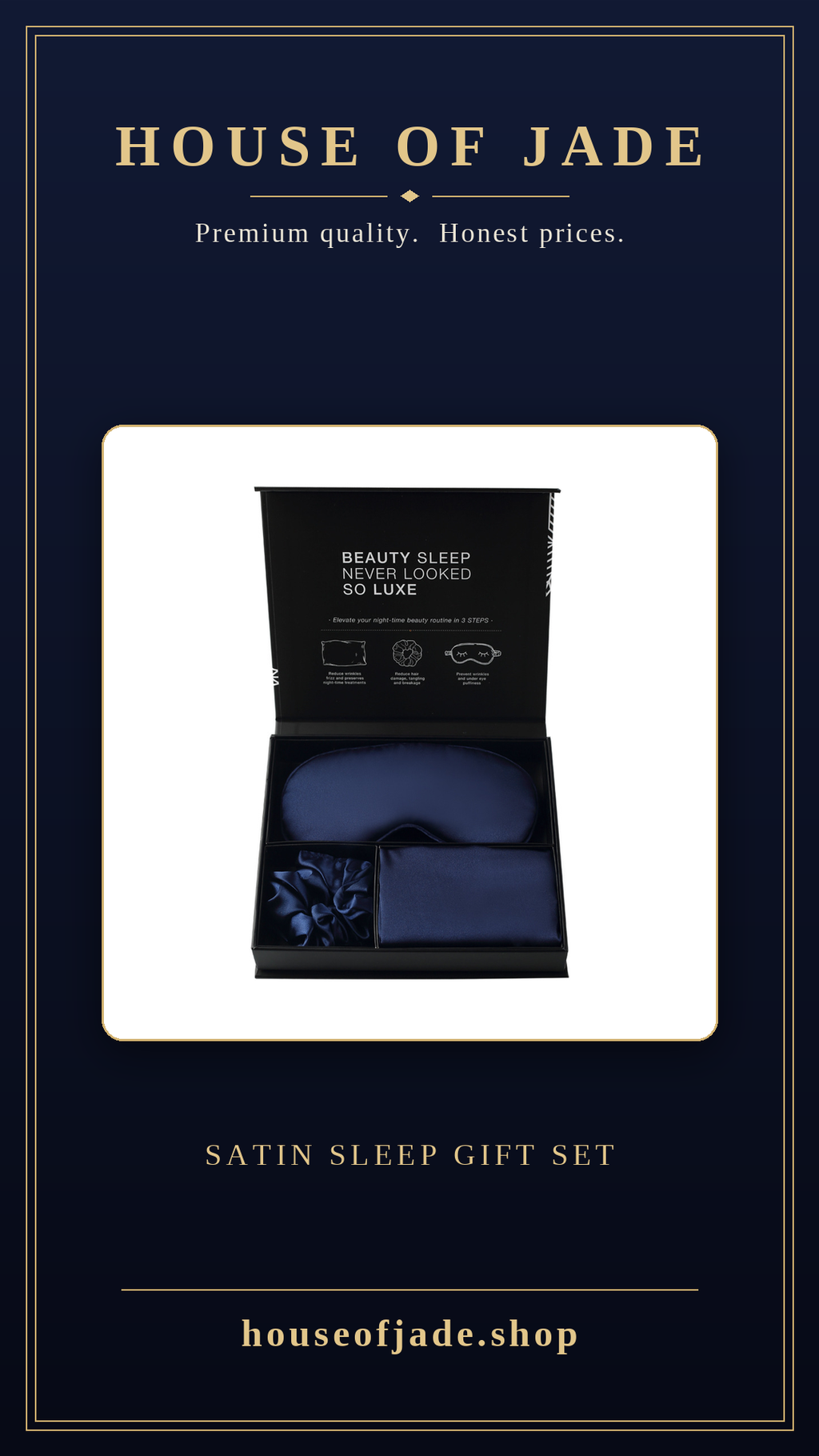 House of Jade™ Satin Sleep Gift Set