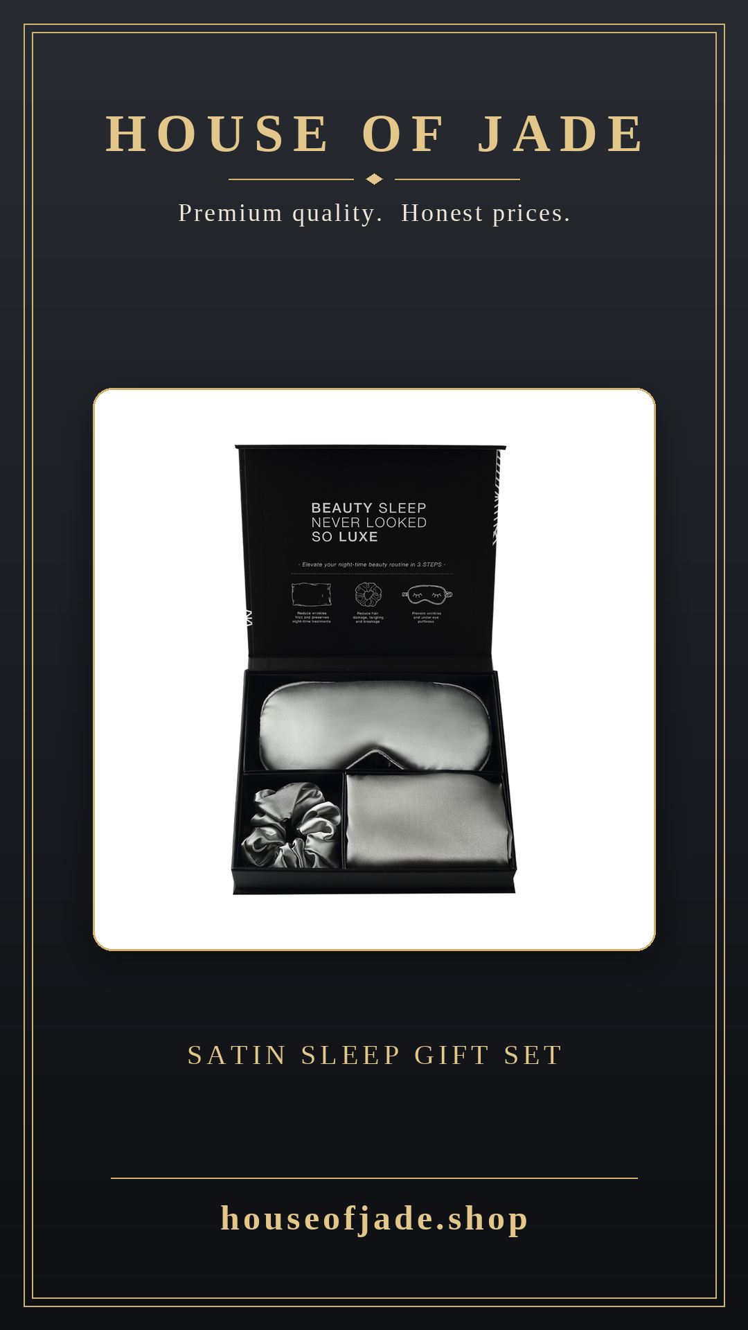 House of Jade™ Satin Sleep Gift Set